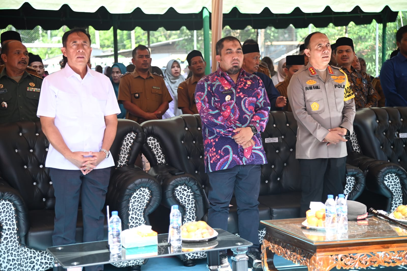 Pj Bupati Aceh Besar Hadiri Launching KBN Polresta Banda Aceh di Gampong Pasie Lubuk