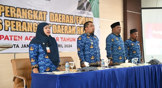 Rampungkan RKPD Tahun 2025, Pj Bupati Aceh Besar Buka Forum Perangkat Daerah